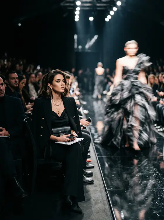 AI-generated photo: Front Row — Fashion Week