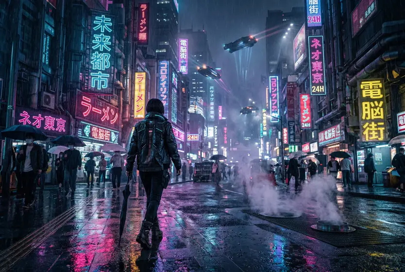 AI-generated photo: Cyberpunk City