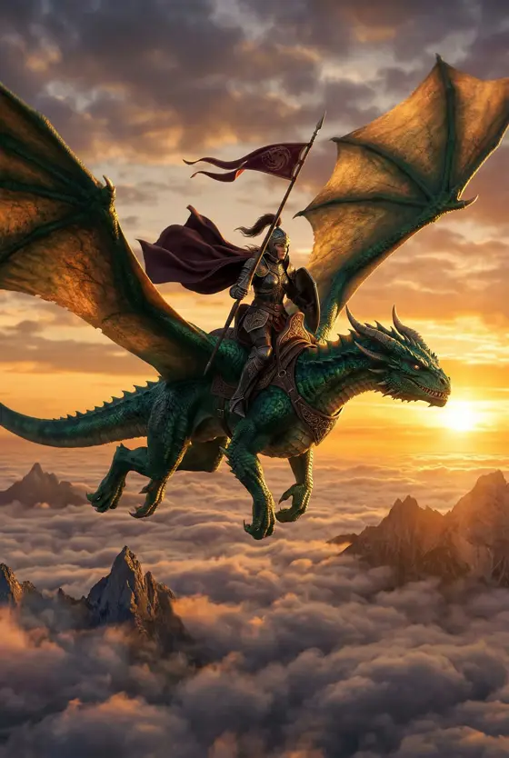 AI-generated photo: The Dragon Rider