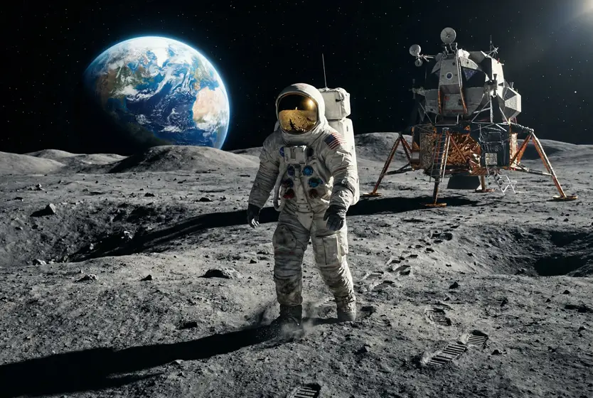 AI-generated photo: Moonwalk