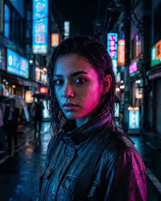 AI-generated photo: Cyberpunk Neon