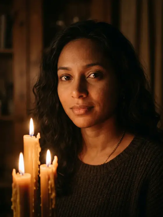 AI-generated photo: Candlelight