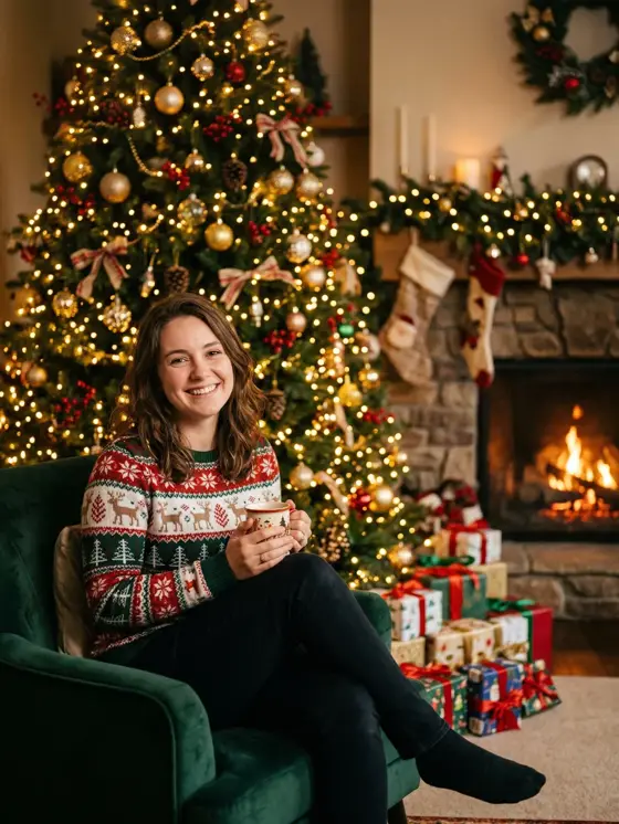 AI-generated photo: Cozy Christmas