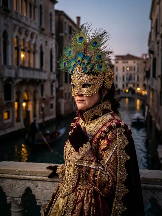 AI-generated photo: Venice Carnival