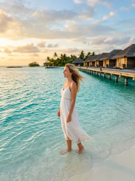 AI-generated photo: Maldives Paradise