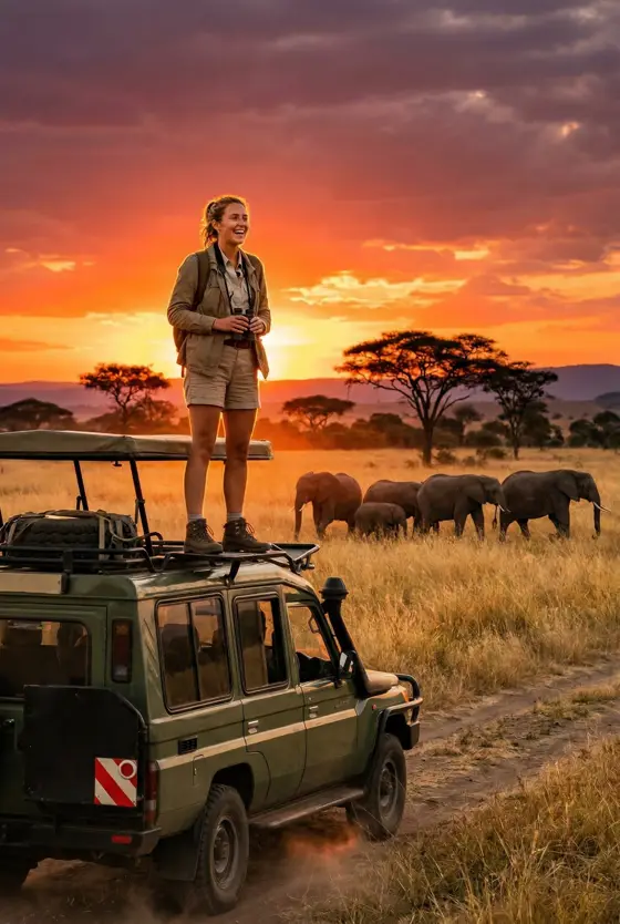 AI-generated photo: Safari in Kenya
